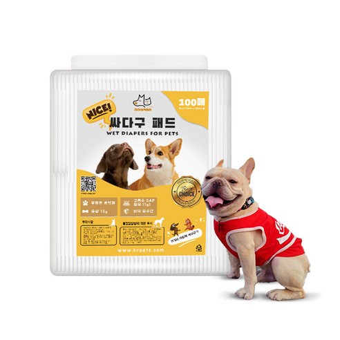 케이알펫츠 강아지 가성비 1단계 배변패드, one size, 100매, 1개