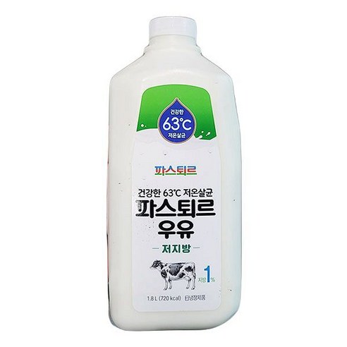 파스퇴르 일반포장 파스퇴르 저지방우유 1.8L, 단품, 1개