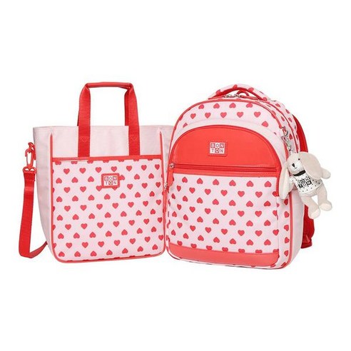 학기 준비를 위한 스타일리시하고 편안한 BONTON의 백팩과 신주머니 세트