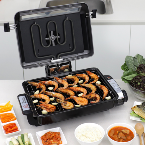 한일 특대형 멀티 양면그릴 전기 생선구이기, HEG-1300F