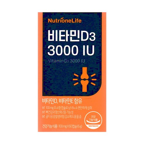 뉴트리원 비타민D3 3000 IU 6g, 60정, 1개