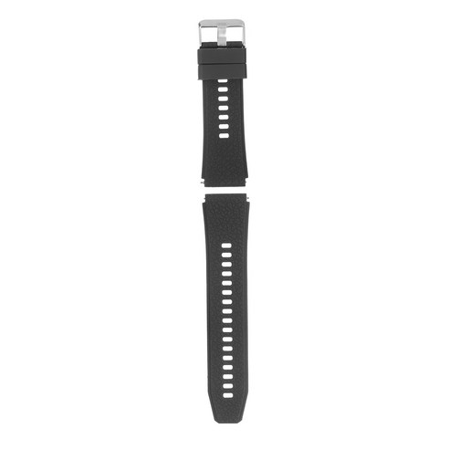 dodocool 22mm 실리콘 핀 버클 유니버설 스트랩, 검은 색/22mm, 견장