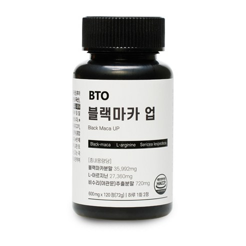 BTO 블랙마카 업 120정 2개월분, 1개