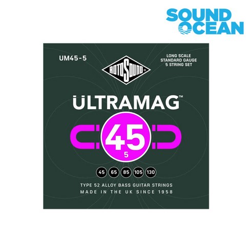 로토사운드 5현 베이스 기타 스트링, UM45-5 Ultramag Bass