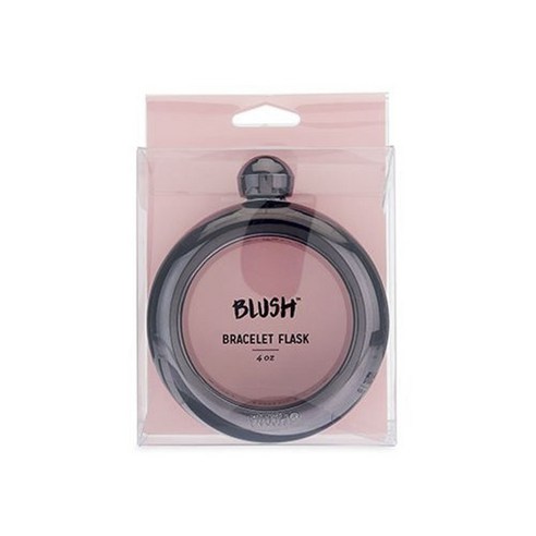 블러쉬 브래슬릿 플라스틱 플라스크 118.3ml, 1개, Black