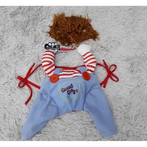 와이드 밀릭 반려동물 처키돌 할로윈 강아지 고양이 의류