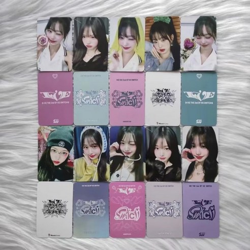 IVE 아이브 장원영 미니1집 Switch 스위치 포카 굿즈 스페셜 포토카드 10장, A