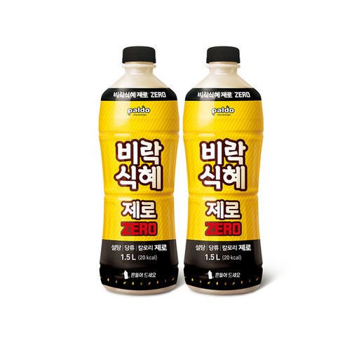 [KT알파쇼핑]제로 식혜1.5L x2개, 1.5l, 2개