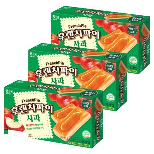 후렌치파이 [사과] 192g 3ea, 3개