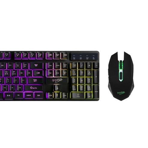 지클릭커 키보드 마우스 세트 GMK-220, 8월29일 순차배송-슈퍼히어로 GMK-220, 화이트, 일반형 로지텍게이밍마우스