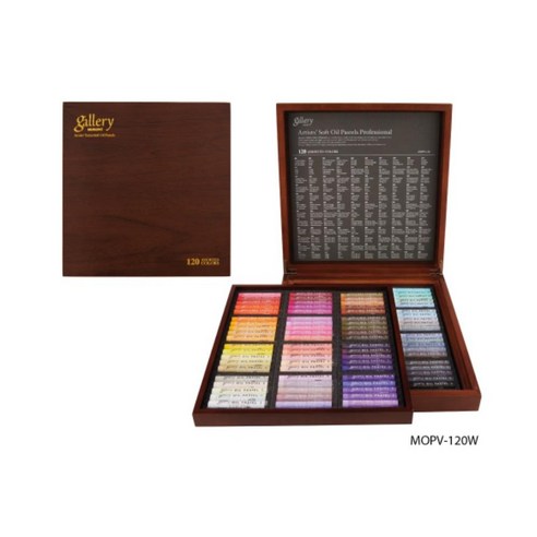 문교]신제품전문가용 오일파스텔 120색 2단 목상자 MOPV(soft oiL), 소프트 전문가용 오일파스텔 120색 목상자 MOPV