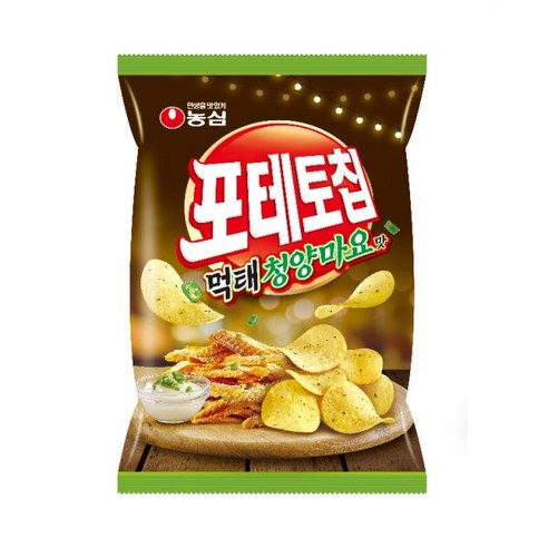농심 포테토칩 먹태청양마요맛, 12개, 50g