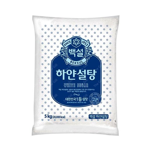 백설 하얀설탕 대용량, 5kg, 10개