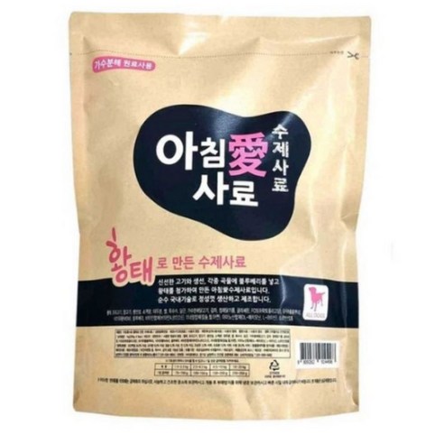 아침애사료 가수분해 잘먹는사료, 1개, 1kg, 황태