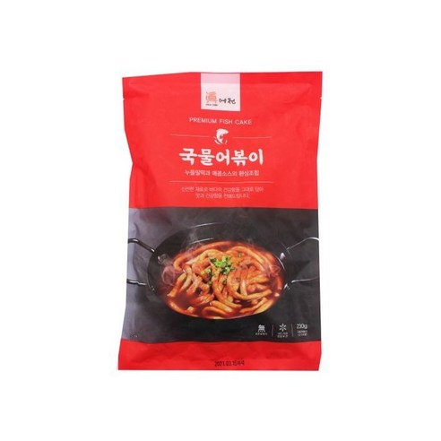 진어전가마보꼬 진어전 가마보꼬 국물 어볶이(매콤) 소스포함 230g (냉동), 2개