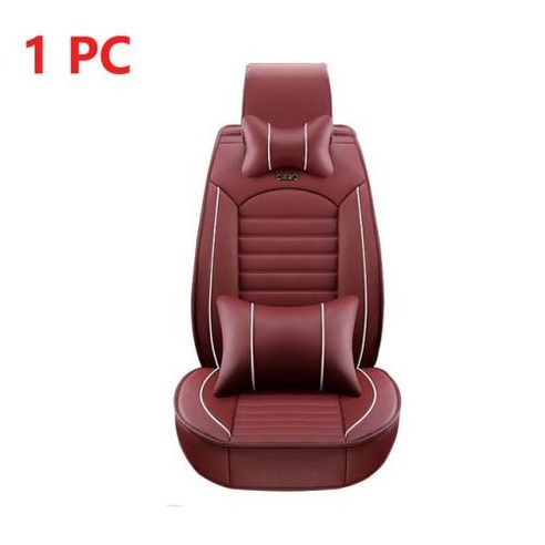 가죽 범용 카시트 커버 시보레 Niva cruze captiva lacetti lanos, 1 wine red front D, 1 wine red front D