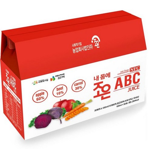 조은 내 몸에 조은 ABC 과채주스, 2개, 3000ml