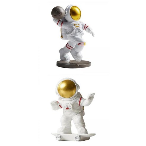 수지 우주인 동상 장식 홈 오피스 우주 비행사 Decors 모델 2+수지 우주인 동상 장식 홈 오피스 우주 비행사 Decors, 설명한대로