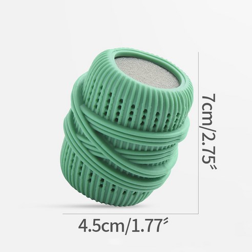 크리에이티브 세탁기 세탁 볼 감기 방지 워싱 볼 가정용 스폰지 액체 세제 볼 욕실 액세서리, Dark-Green