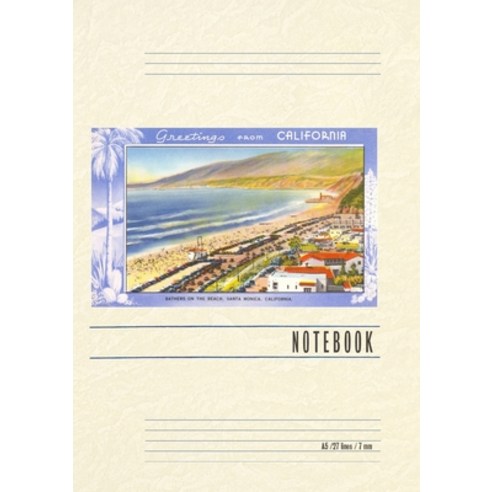 (영문도서) Vintage Lined Notebook Greetings from California Santa Monica Beach Paperback, Found Image Press, English, 9798385418732