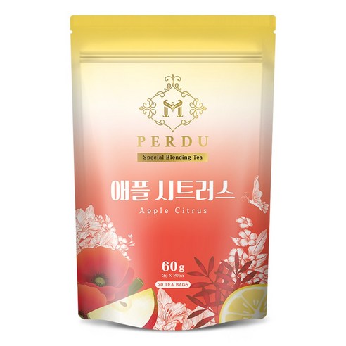 엠페르뒤 블렌딩티 애플시트러스 PLA 생분해필터 티백 20T/B, 1개, 20개입, 3g 애플카인드 엠페르뒤 블렌딩티 애플시트러스 PLA 생분해필터 티백 20T/B, 1개, 20개입, 3g 애플카인드