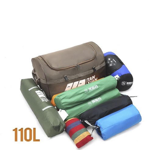 캠핑 장비를 안전하고 편리하게 휴대하는 탄씨엔쯔 라지 캐파시티 터그백 캠핑 가방