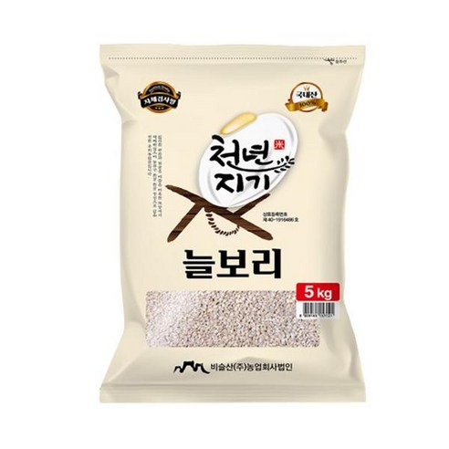 천년지기 늘보리쌀 5kg 1개