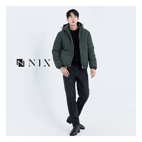 겨울철 필수 아이템: 따뜻하고 세련된 닉스 더블 기모 남성 데님