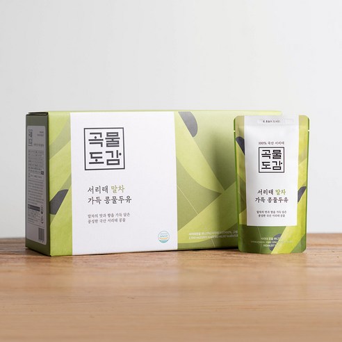 곡물도감 국산 무가당 말차 서리태 콩물두유, 180ml, 30개