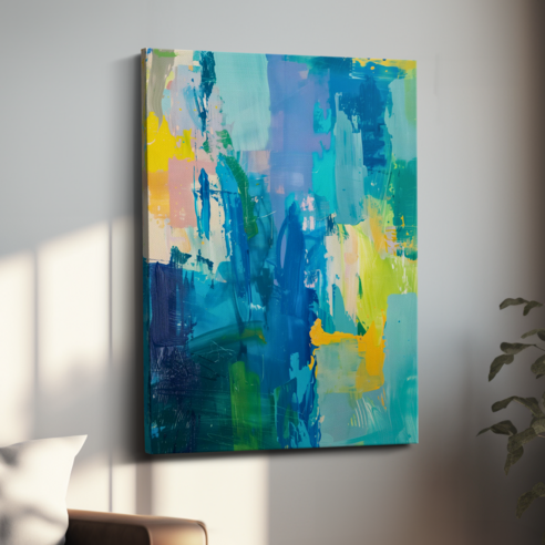 아트앤코 돈 들어오는 바다 캔버스 그림 75x50cm 풍수지리 인테리어 대형 액자, AT3135 바다 메레스브리제