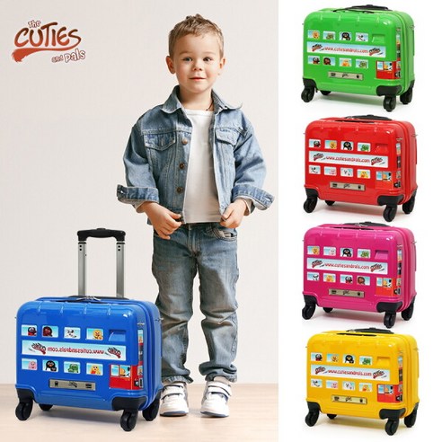 꿈을 싣고 달리는 큐티앤펄스 런던 스티커 버스 아동 캐리어와 함께 특별한 여행을!