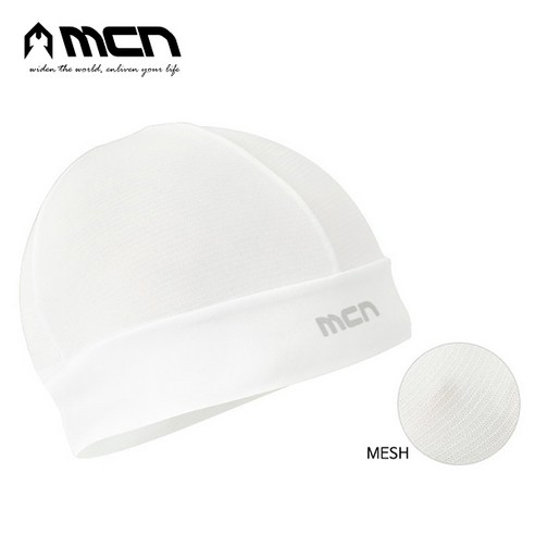 MCN K 매쉬 스컬캡, 화이트, 1개