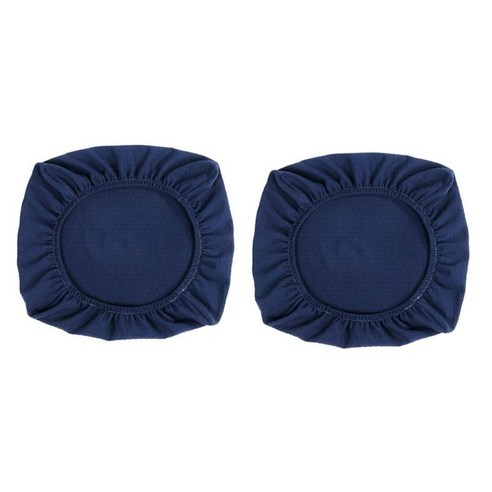 2PCS 스판덱스 의자 커버 주방 식당 의자에 대한 빨 Slipcovers 시트 커버, 다크 Blue_L, 폴리 에스터