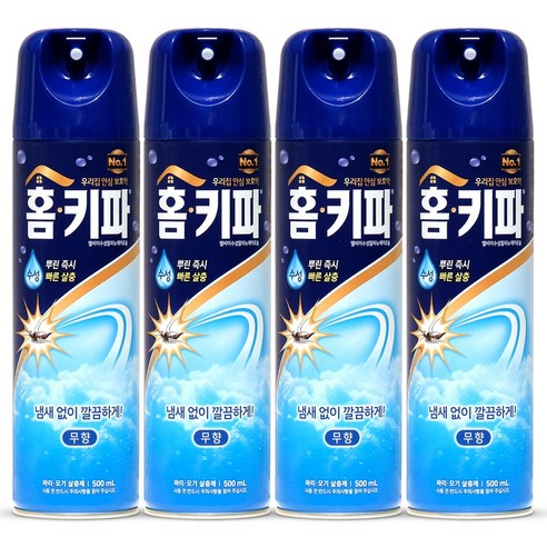 홈키파 수성 에어졸 500ml, 1개입, 4개