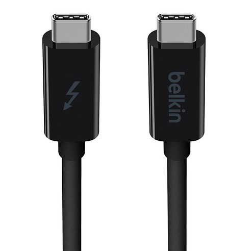 Belkin 썬더볼트 3 USB 타입 C 케이블 - 3피트\/1m 길이의 썬더볼트 3 케이블을 사용하여 USB-C에서 USB-C