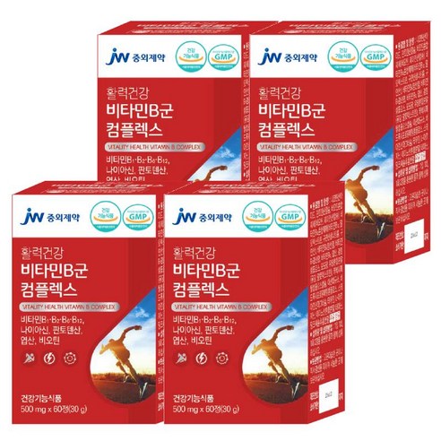 JW중외제약 활력건강 비타민b군 컴플렉스, 30개, 4개