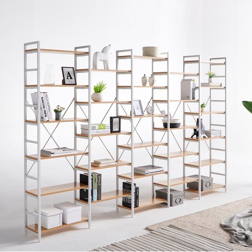 모던한 감각의 실용적인 철재 책장