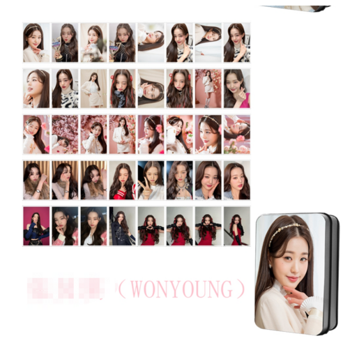아이브(IVE) 굿즈 포카 ELEVEN 싱글1집앨범 굿즈 단체 개인 포터카드40장 7종세트, WONYOUNG