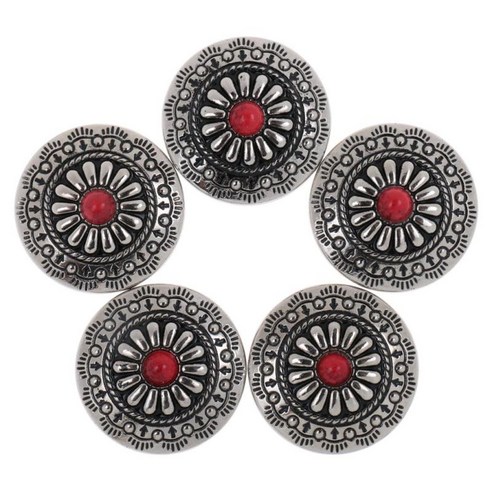 5x 무봉제 금속 금속 아일렛 버튼 버튼 패스너 30mm, 1, 철, 스터드/청바지 버튼