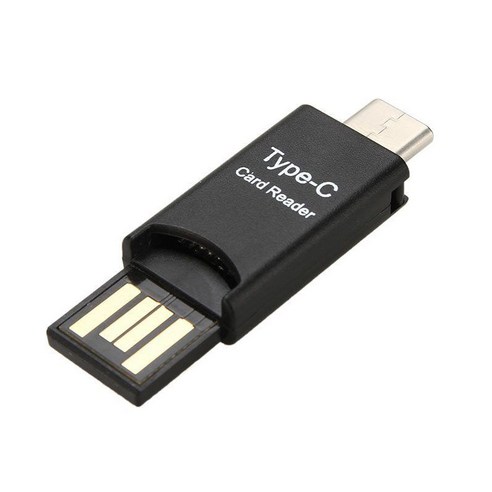 USB 3.1 MacBook PC 핸드폰 용 Micro SD TF 카드 리더 어댑터 to Micro-SD TF 카드 리더 어댑터, 하나, 보여진 바와 같이