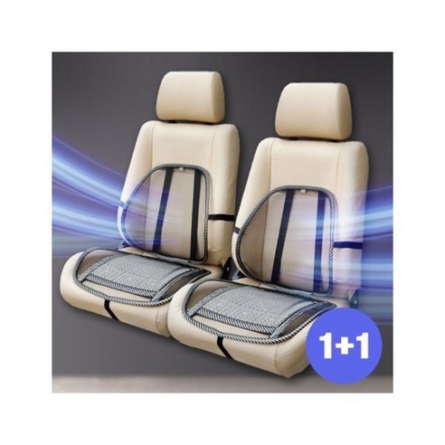 텐바이텐 1+1 쿨링 더블 자동차 시트 운전석+보조석 세트, 단일옵션