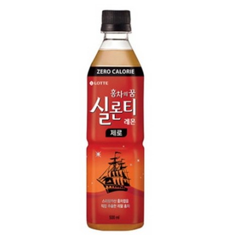 (무료배송) 롯데칠성음료 실론티제로 500ml x 10개, 50개