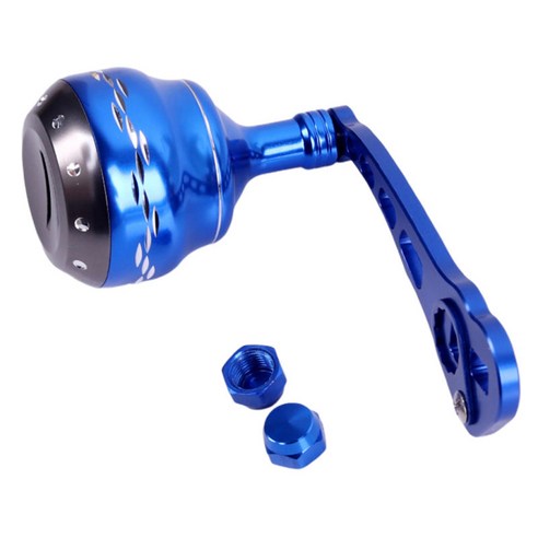 프리미엄 낚시 릴 핸들 교체 핸들, 알루미늄 합금, 블루