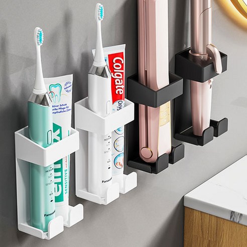 무타공 와이드 고데기거치대는 화장대 정리에 도움