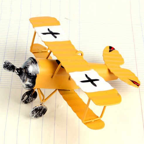 홈 장식 레트로 아트웨어 공예 가구 철 비행기 모델 작은 장식품, type0