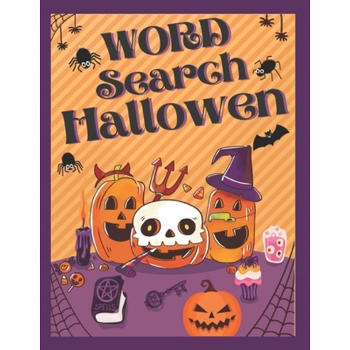 Halloween Word Search: Fun Puzzles Activity Book For Kids +9 - Puzzle Activities Gift With Solutions... Paperback, Independently Published