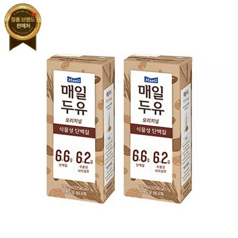 소화잘되는 매일두유 식이섬유 식물성단백 190ml 24팩 [원산지:대한민국], 24개