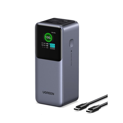 유그린 PD 130W 노트북 고속충전 대용량 보조배터리 20000mAh C타입, 35524, 혼합색상