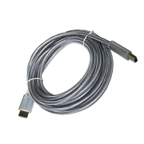 프리미엄 HDMI 케이블 v2.0 금도금 커넥터 고속 HDTV HD 4K 3D 1080p 2미터, 2 미터, 실버, 나일론 꼰 PVC