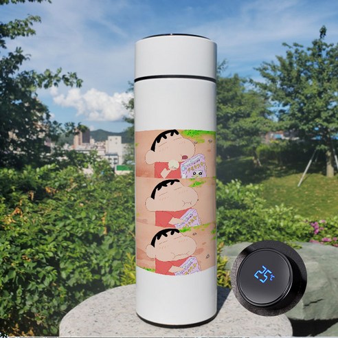 크레용 작은 새로운 보온병 소년 학생 인터넷 연예인 컵 슈퍼 핫 워터 컵 귀여운 스마트 열 패션, 색깔3, 하나